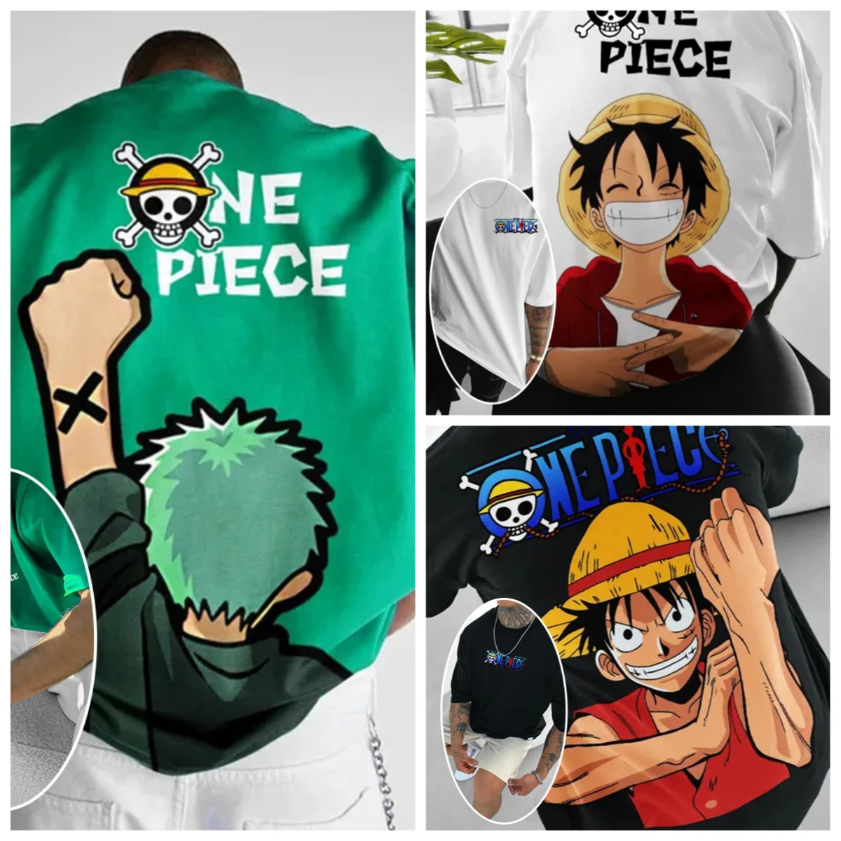 Summer Clothing Trends 2025 - ONE PIECE Luffy Zoro Trendy letnie