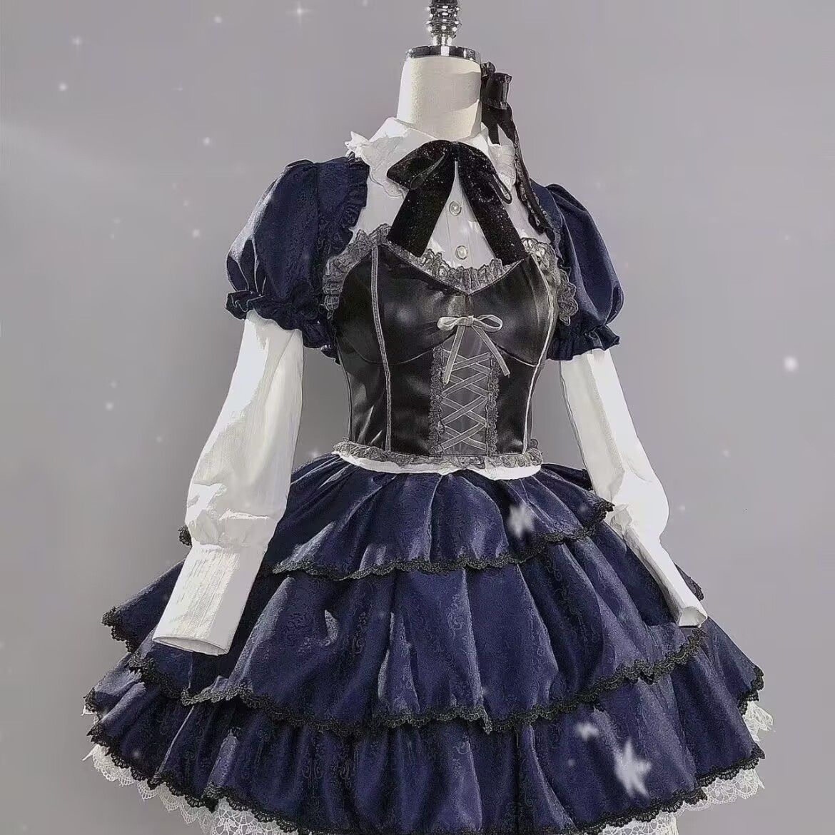 Summer Clothing For 60 Year Old Woman - cosplay animacja sukienka ciemny wzór środkowy