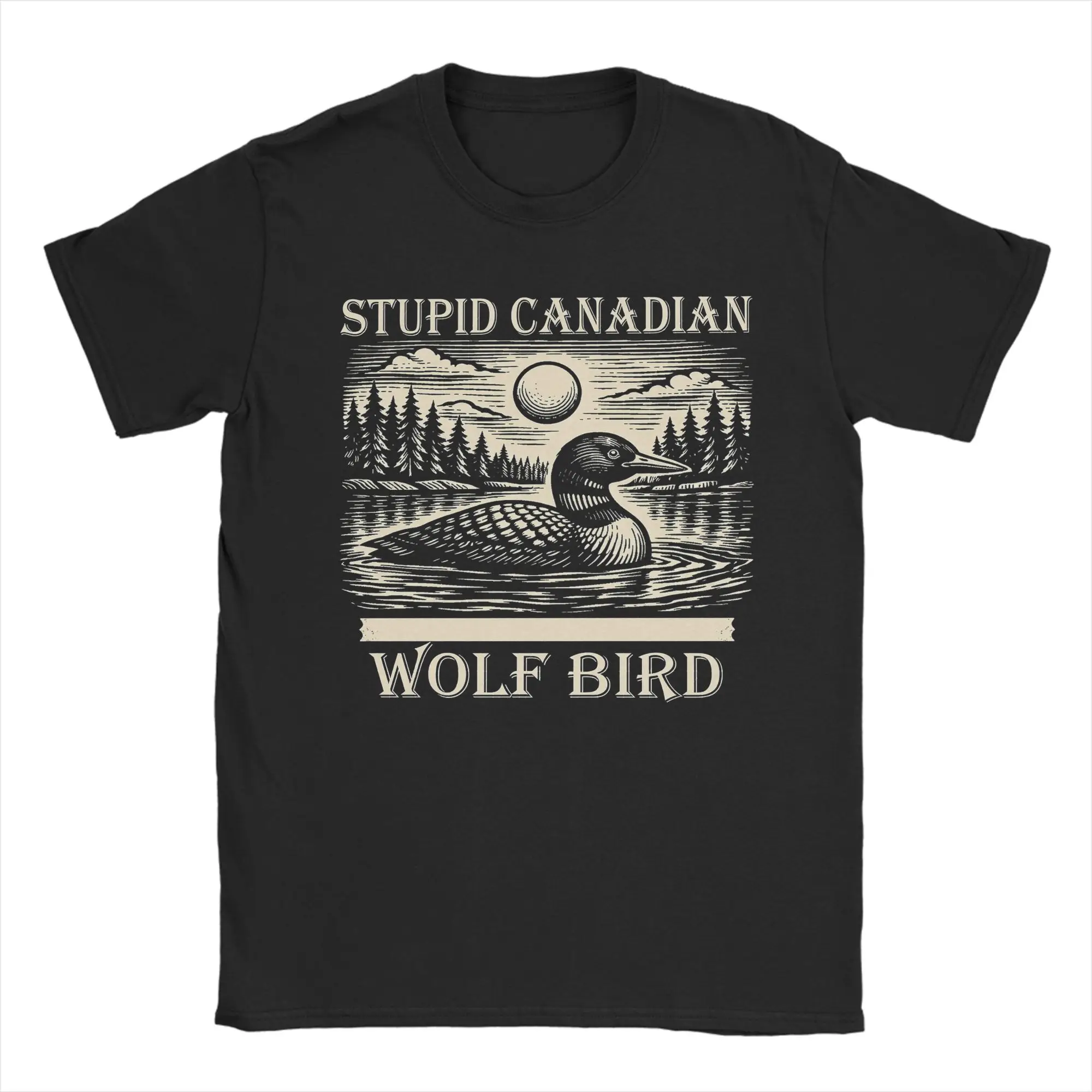 Summer Clothing Ideas - Męskie koszulki T-shirty Głupi Kanadyjski Wilk