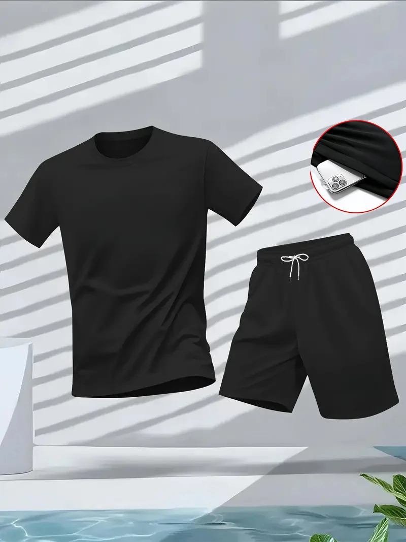 Summer Clothes Fashion - Męski garnitur 2-częściowy, modny, wygodny zestaw