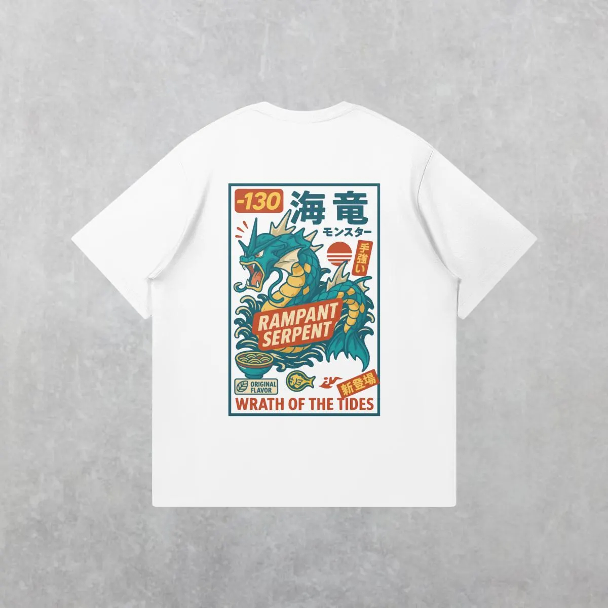 Japan Summer Clothing Women - Koszulka Anime Pokémon Gyarados Męska i