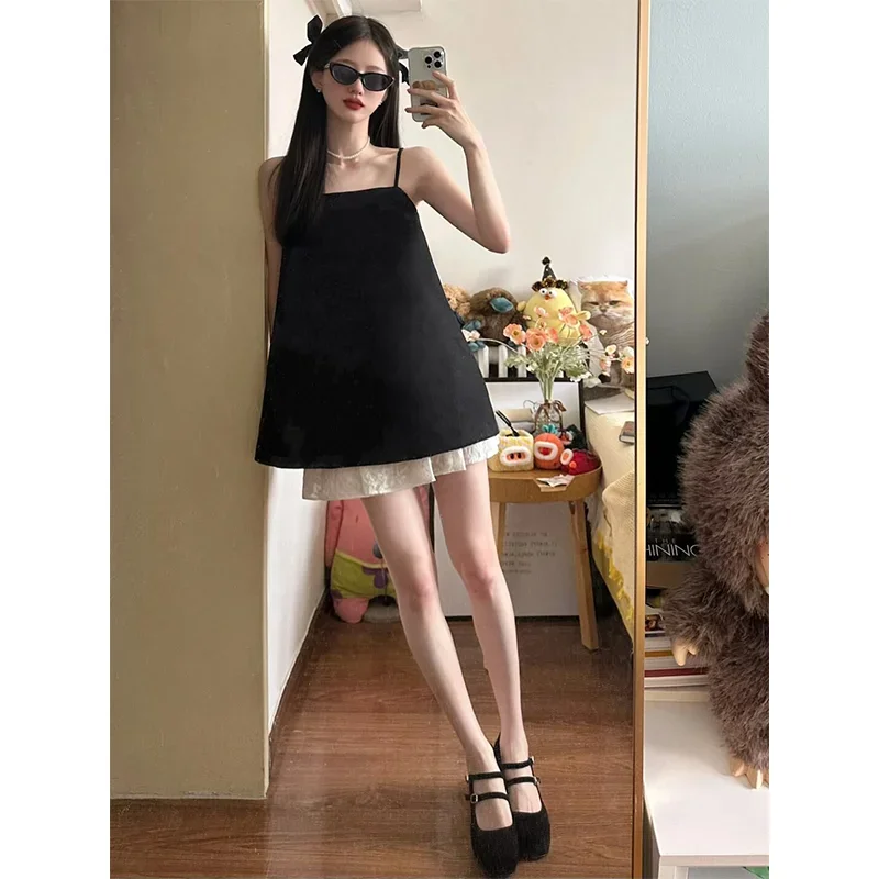 Summer Alt Clothing - Kolorowy kontrast Szykowna dziewczyna 2-częściowe zestawy