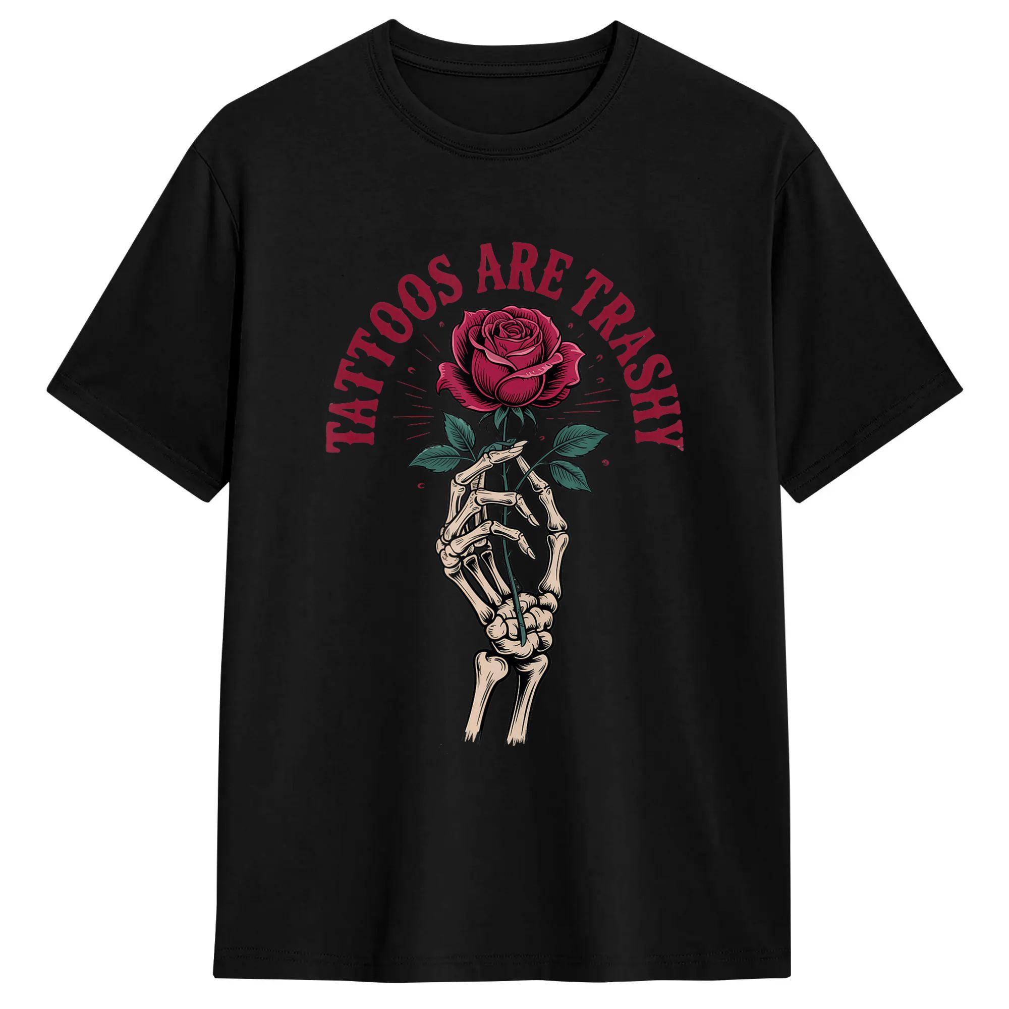 Summer Clothing Ideas - Męskie Damskie Koszulki Tatuaże to śmieci.