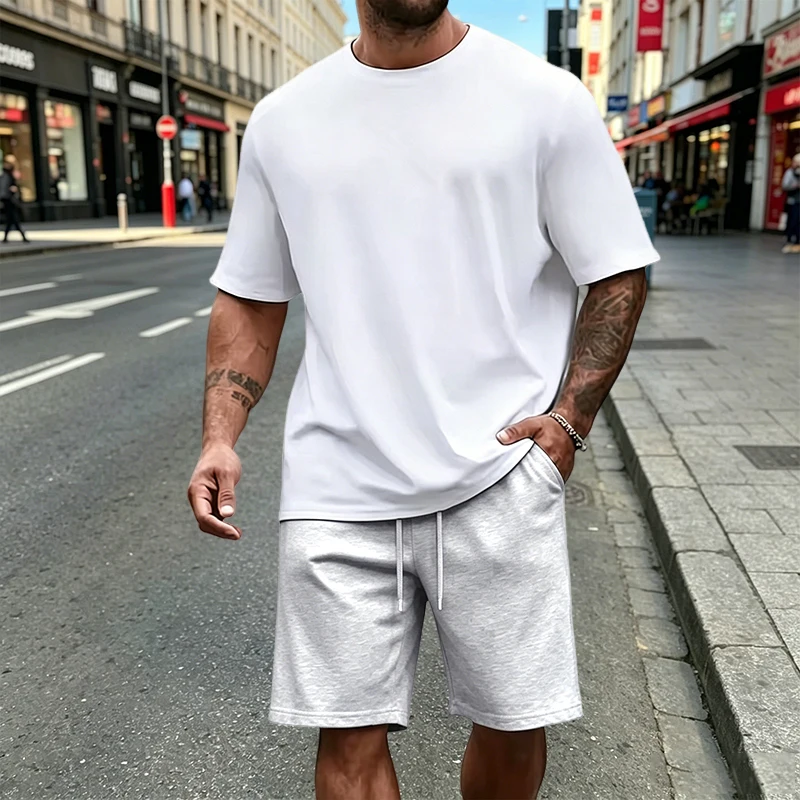 Summer Clothes Fashion - Męski Zestaw Koszulek Casualowe T-shirty z