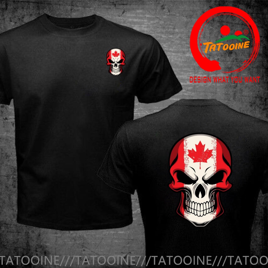 Summer Clothing Canada - Zabawny wzór z flagą Kanady malowany