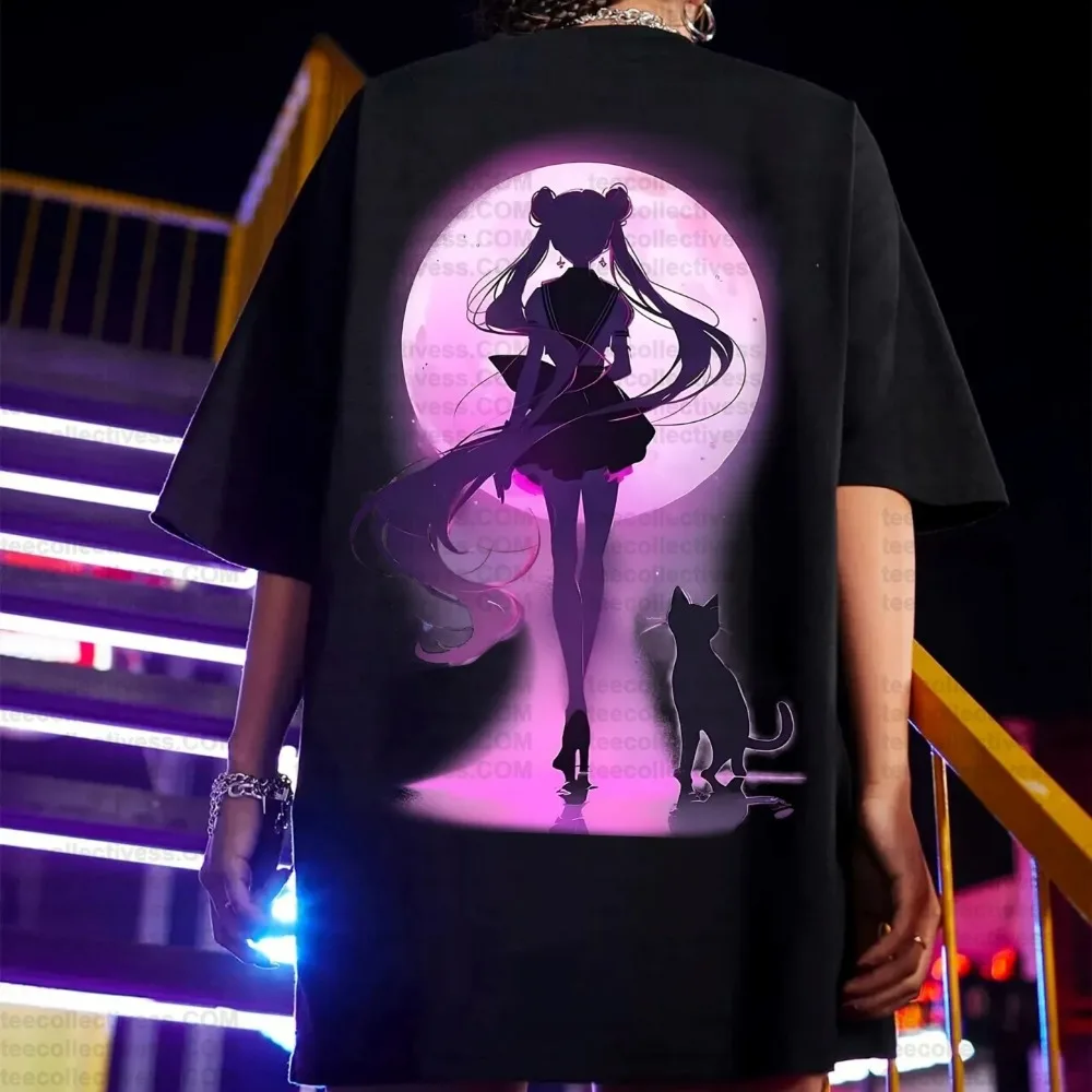 Summer Clothing Men 2025 - Anime Sailor Moon Women's Harajuku Summer