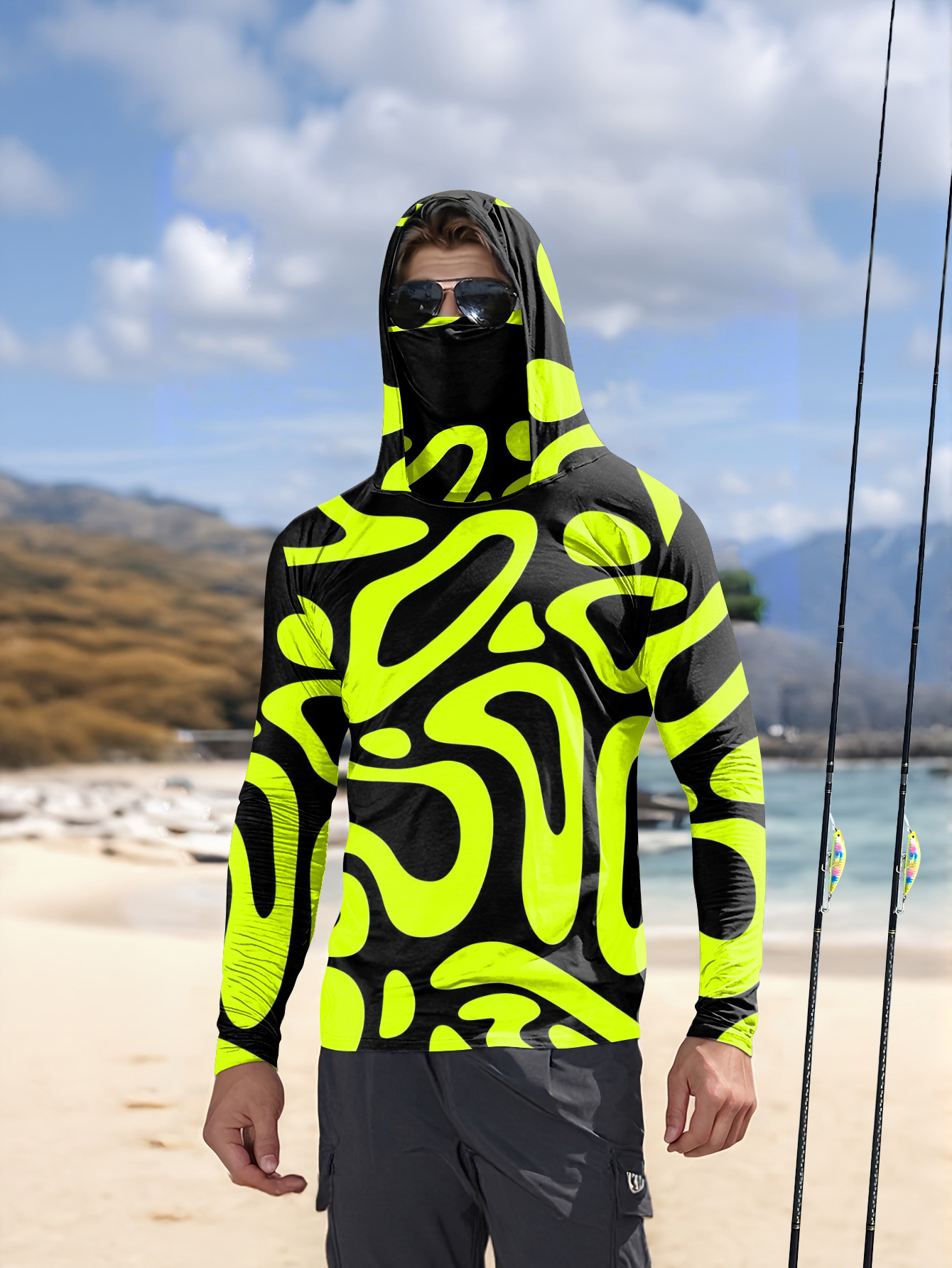 Summer Clothing - Męska koszula z długim rękawem, nowy