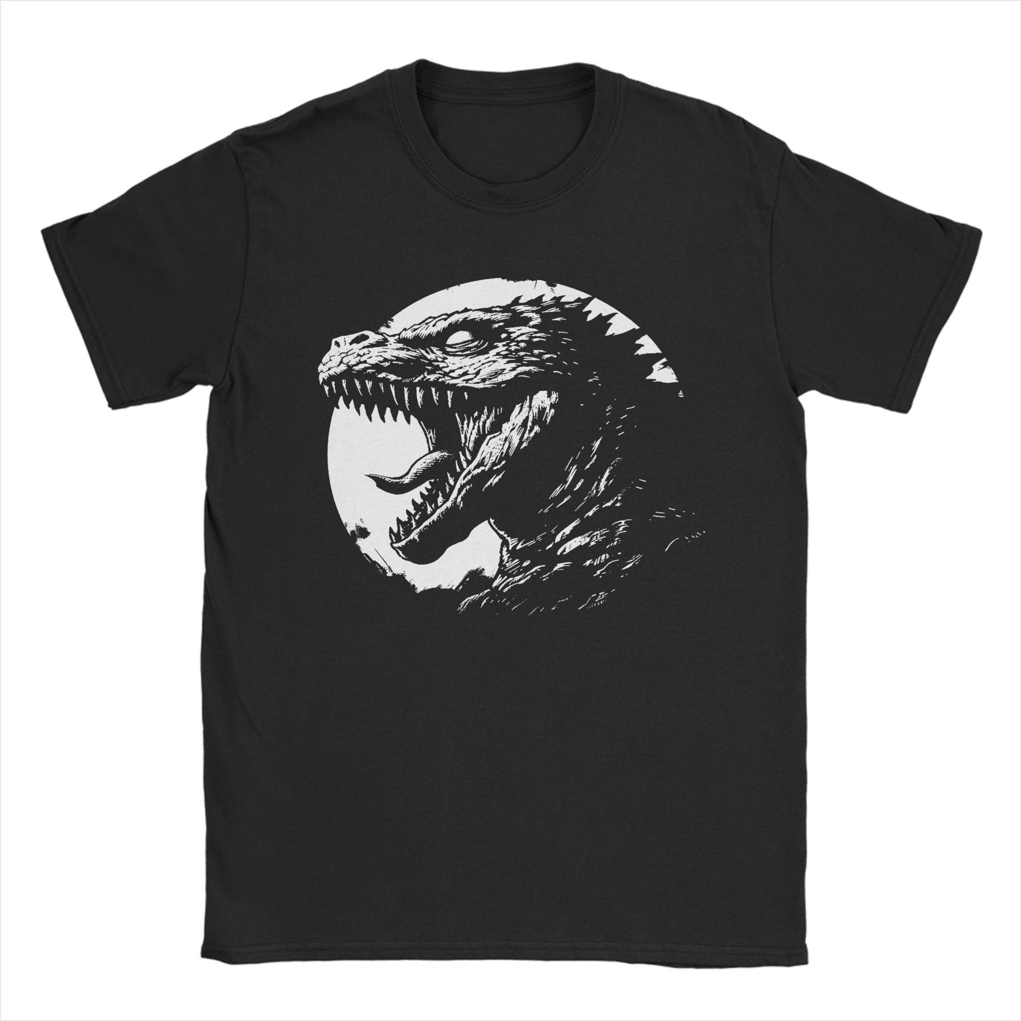 Summer Clothing Ideas - Koszulka męska Król Kajiu Godzilla, bawełniana