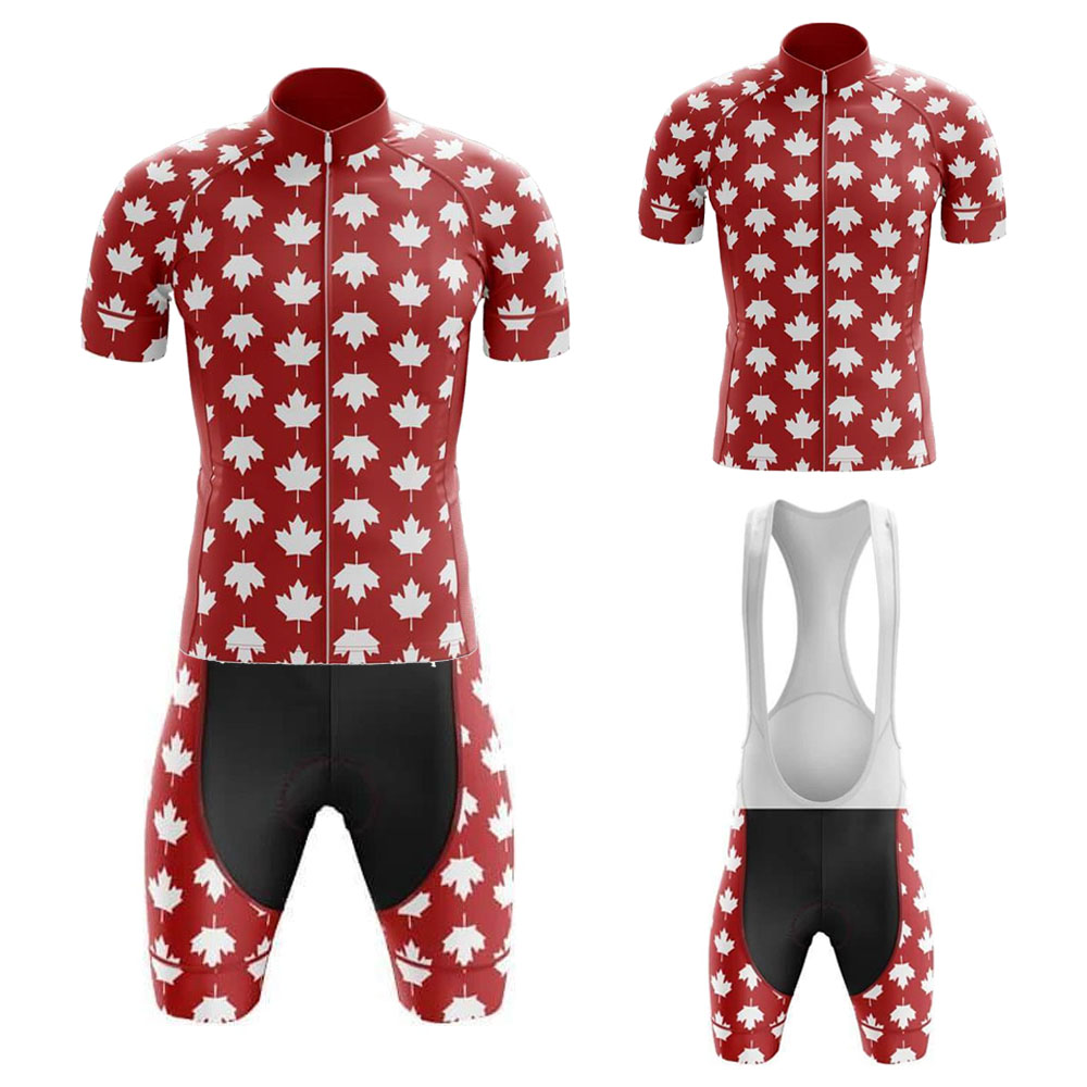 Summer Clothing Canada - Zestaw kolarski męski z krótkim rękawem,