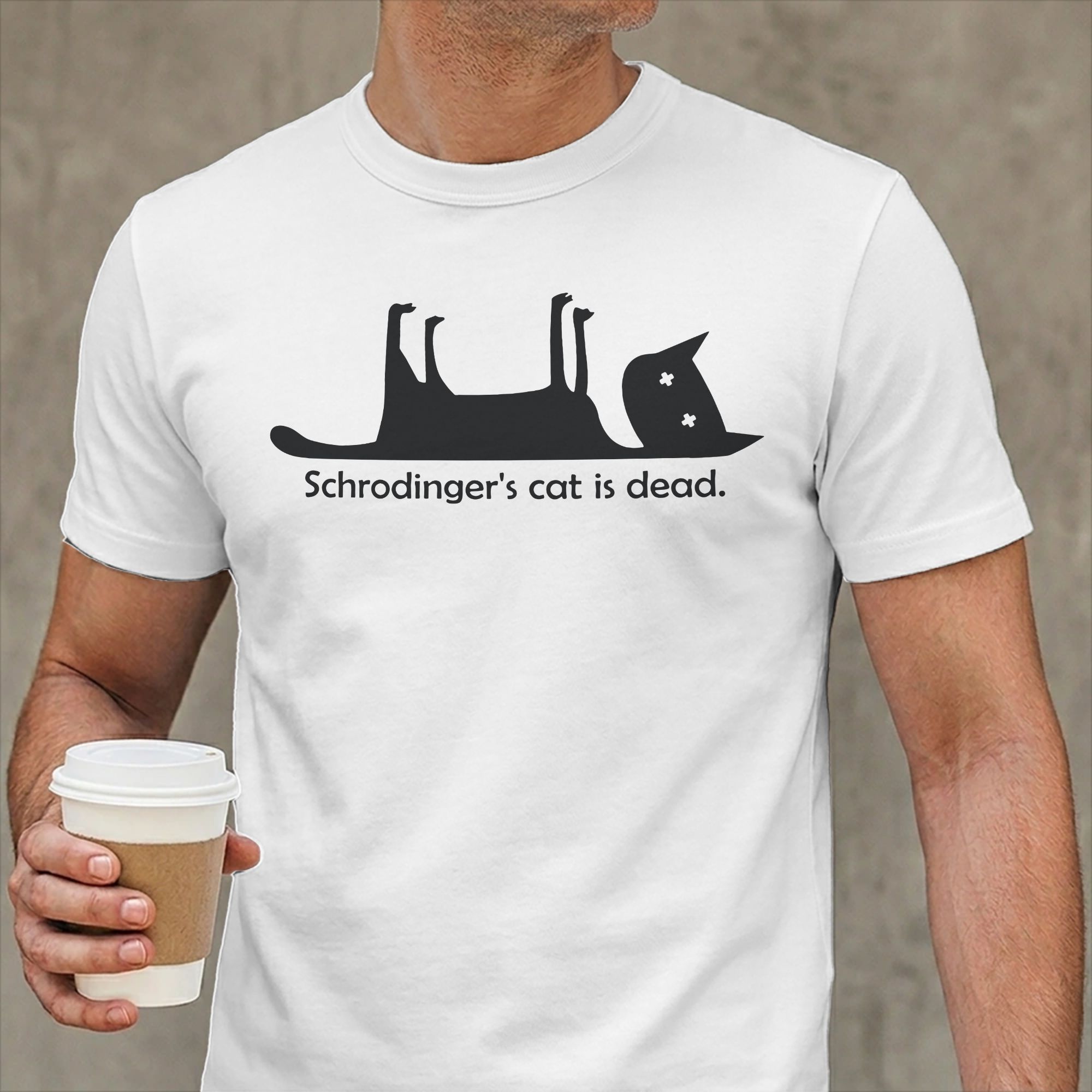Koszulka męska Schrodinger's C – Summer Clothing Ideas recenzja i cena