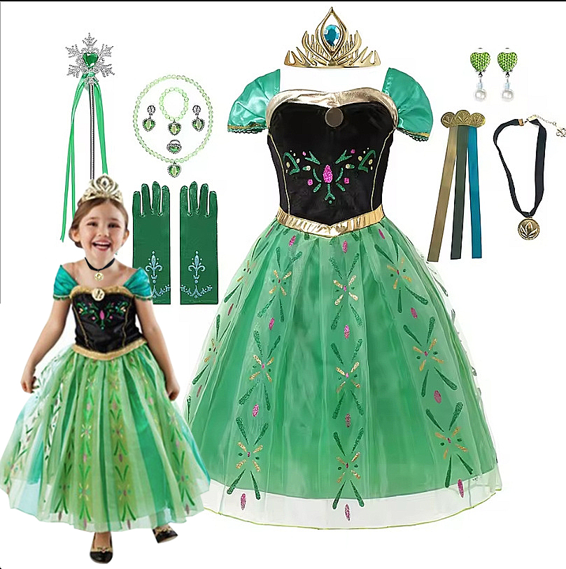 Anna kostium dla dzieci dziewc – Summer Clothing Kids recenzja i cena