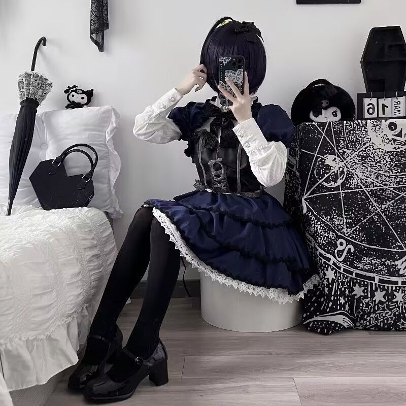 cosplay animacja sukienka ciem – Summer Clothing For 60 Year Old Woman recenzja i cena