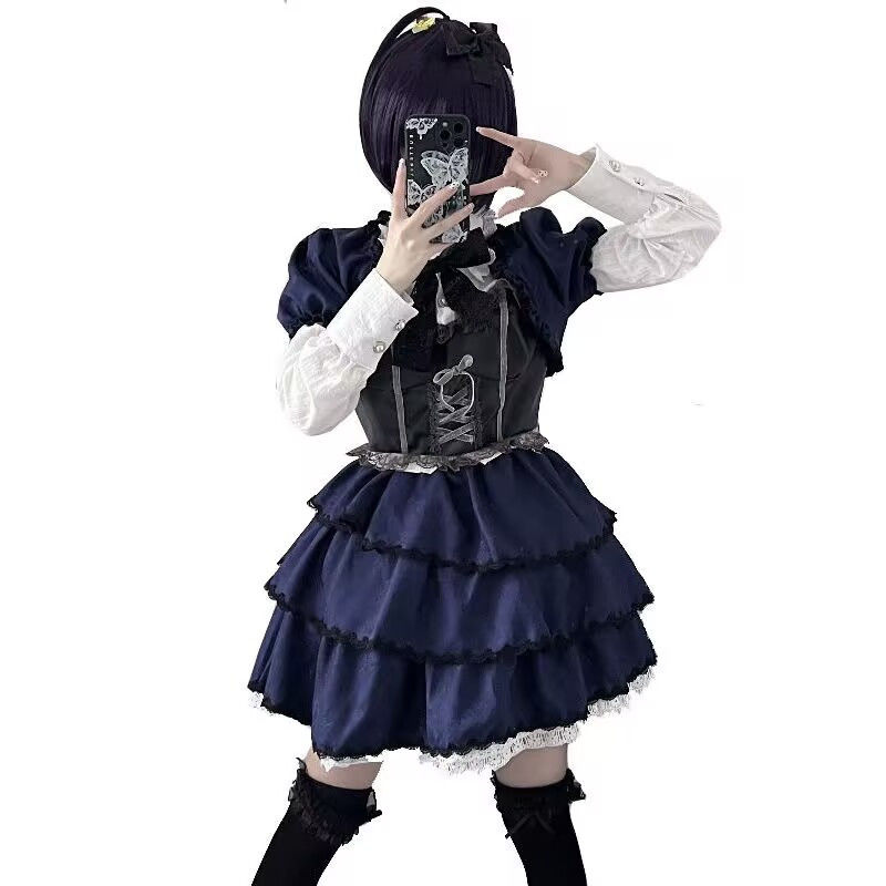 cosplay animacja sukienka ciem – Summer Clothing For 60 Year Old Woman recenzja i cena