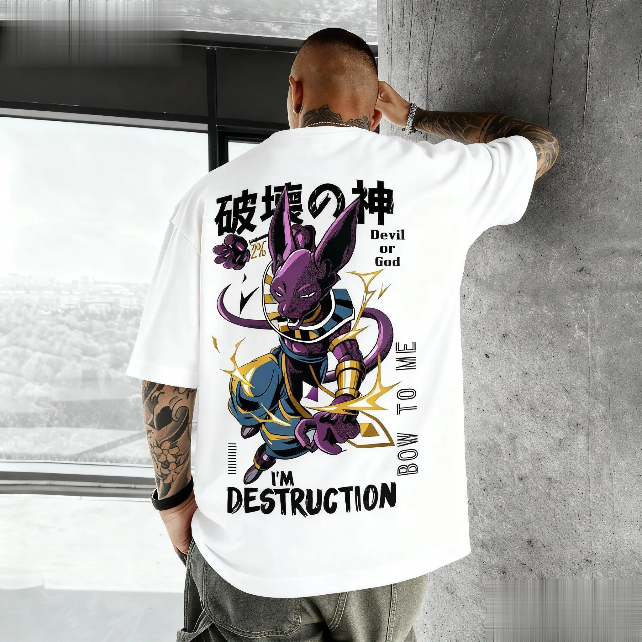 Koszulka Dragon Ball Beerus An – Japan Summer Clothing Women recenzja i cena