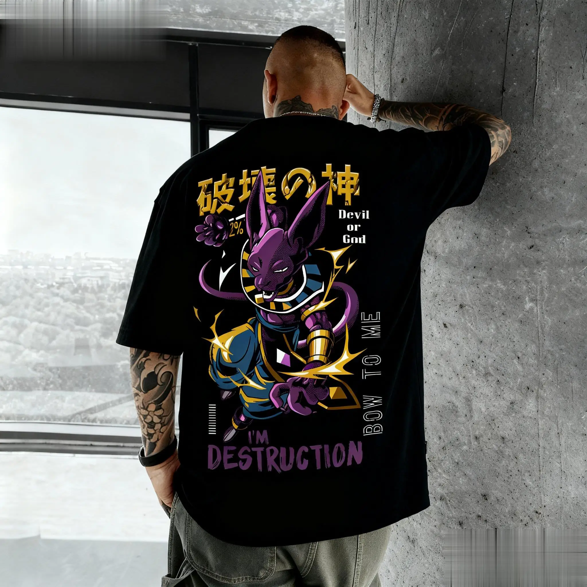Koszulka Dragon Ball Beerus An – Japan Summer Clothing Women recenzja i cena
