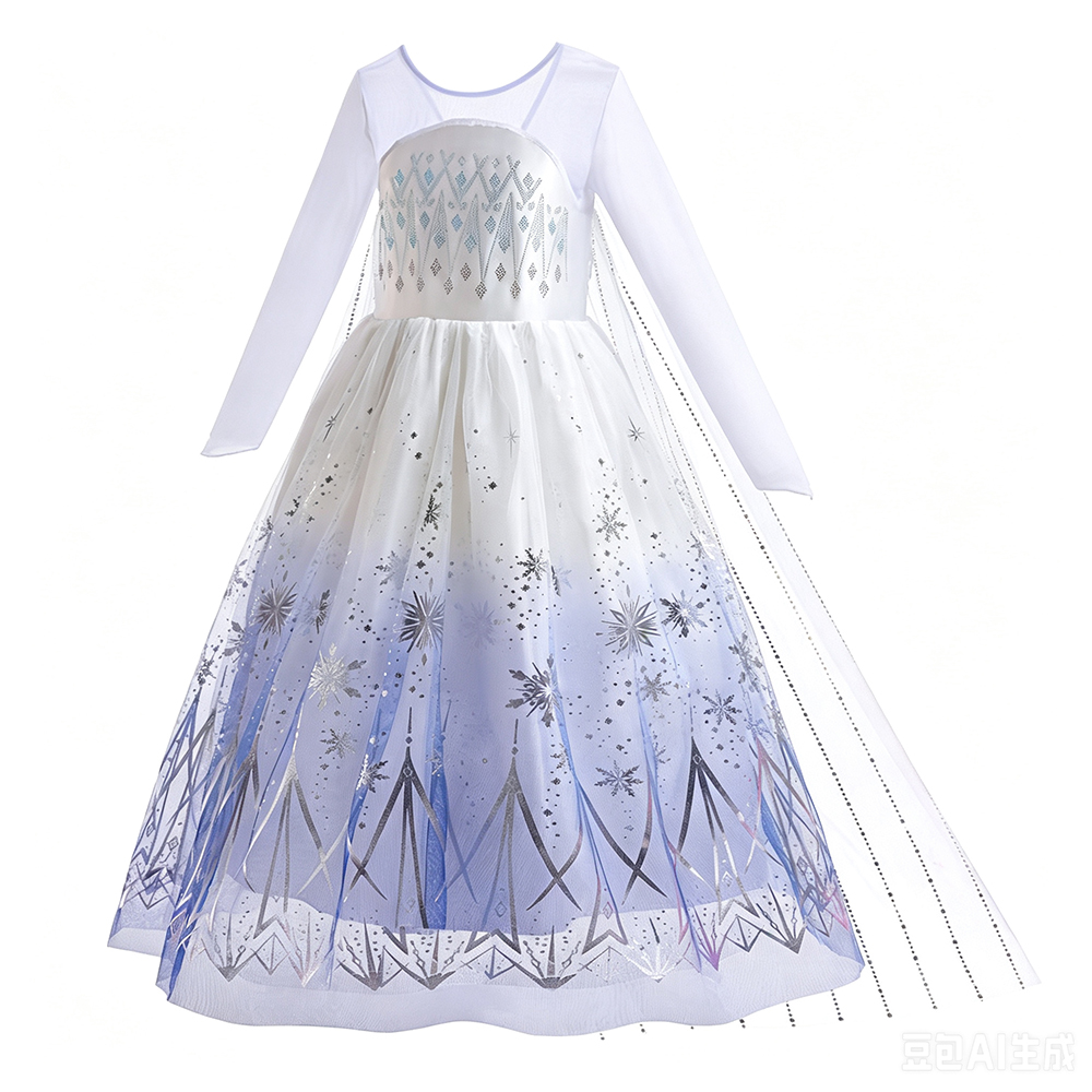Białe sukienki Elsy dla dziewc – Summer Clothing Kids recenzja i cena