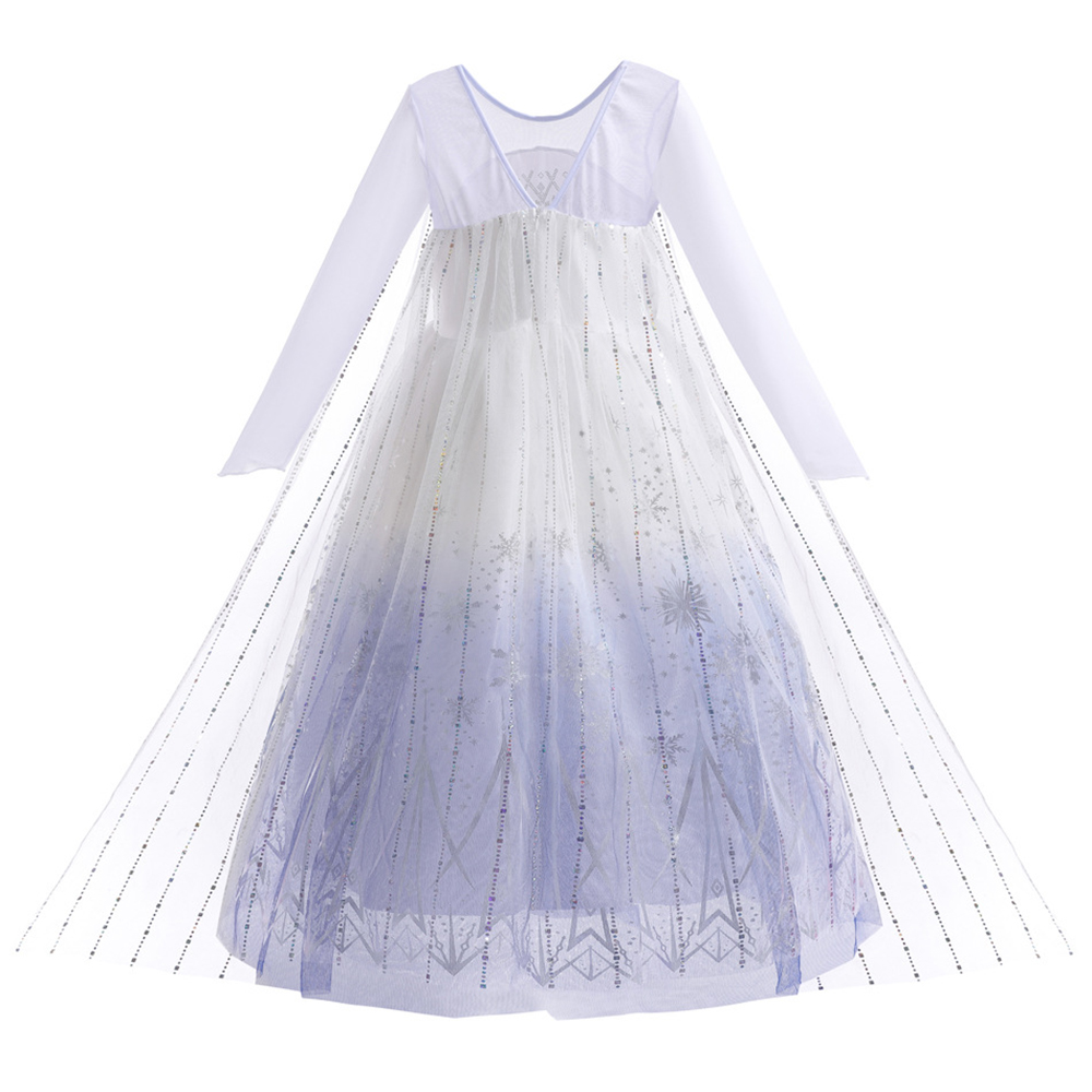 Białe sukienki Elsy dla dziewc – Summer Clothing Kids recenzja i cena