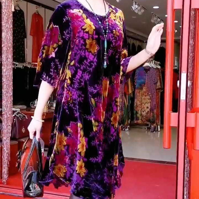 Vintage połamane kwiaty Midi s – Summer Clothing For 60 Year Old Woman recenzja i cena