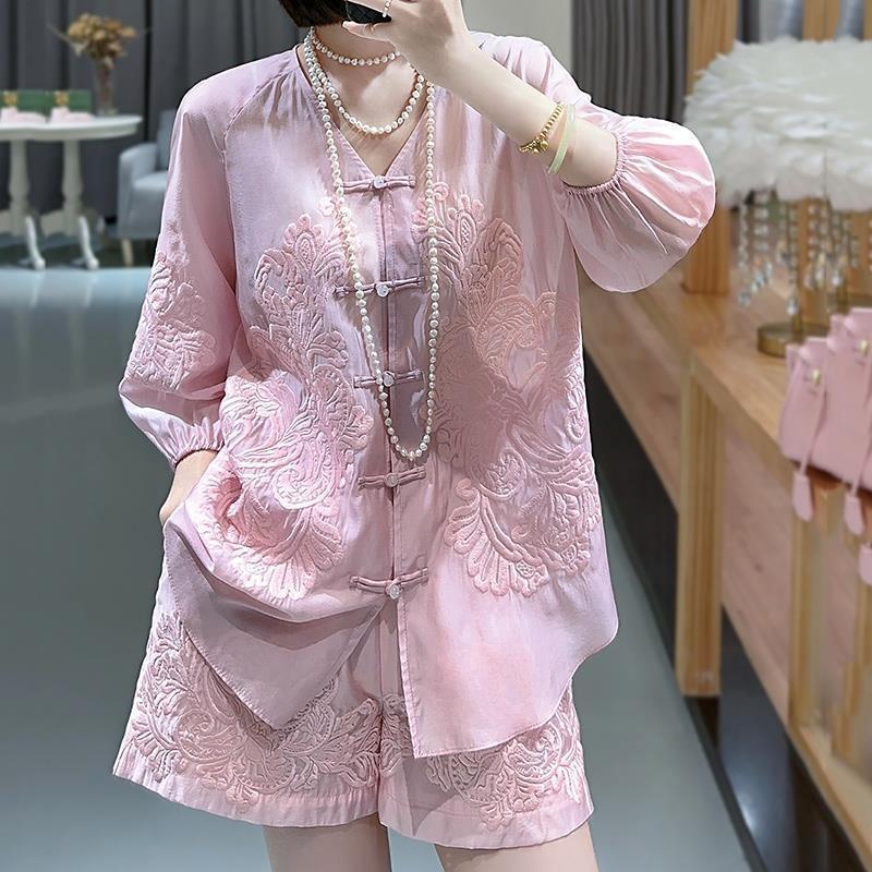 Haftowany Zestaw w Stylu Narod – Summer Clothing For 60 Year Old Woman recenzja i cena