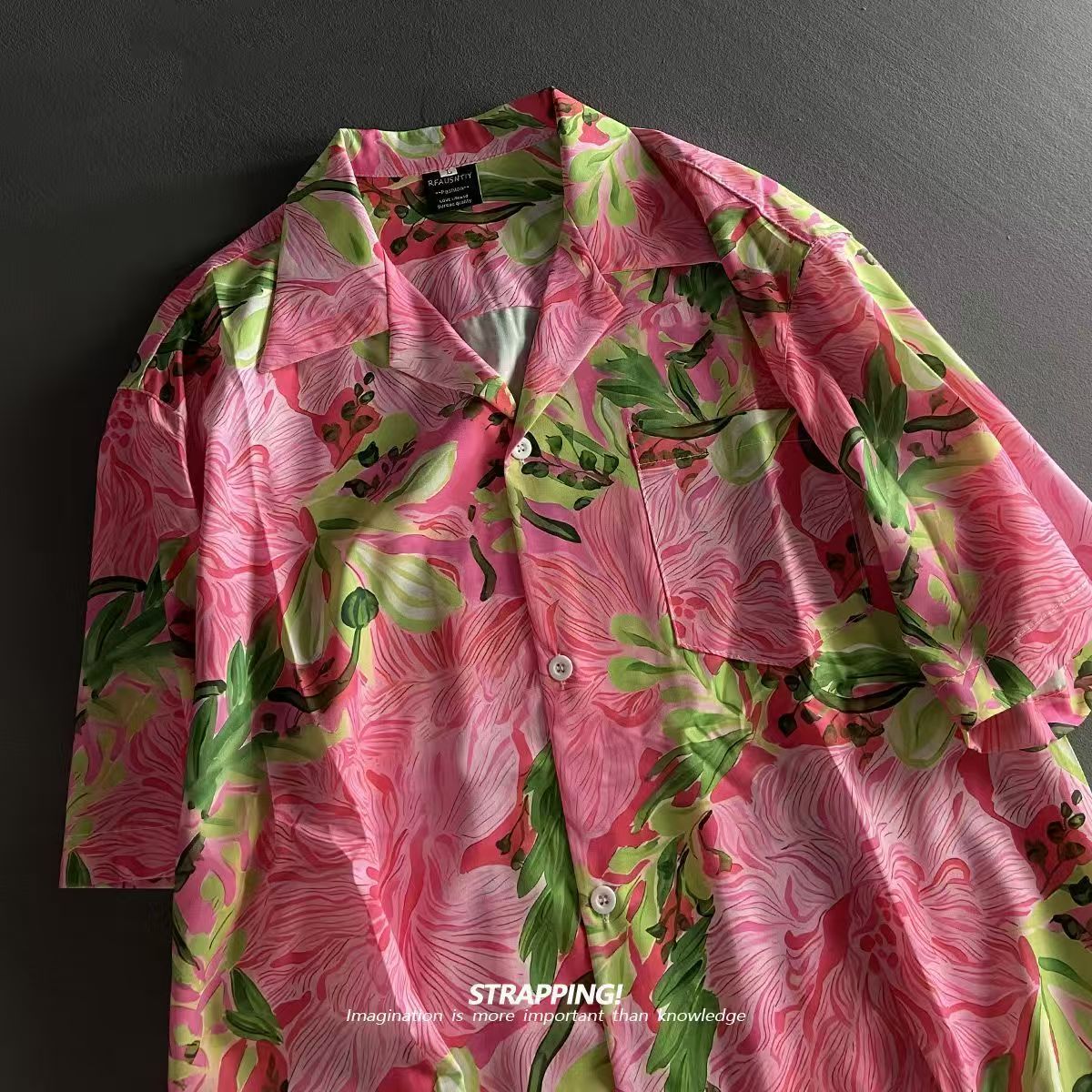 Różowy Graffiti Kwiatowy kubań – Summer Clothing Men 2025 recenzja i cena