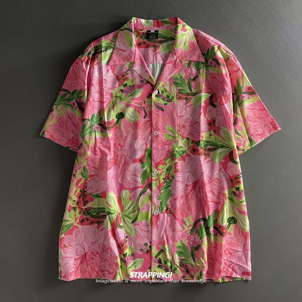 Różowy Graffiti Kwiatowy kubań – Summer Clothing Men 2025 recenzja i cena