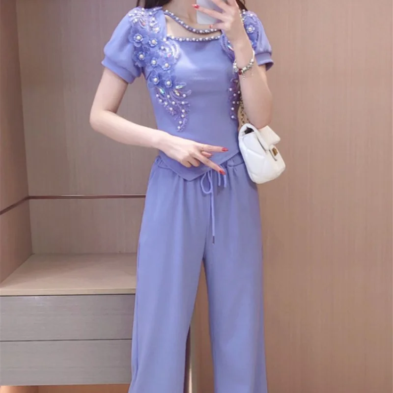 Szerokie spodnie damskie fiole – Summer Clothing Trends 2025 recenzja i cena