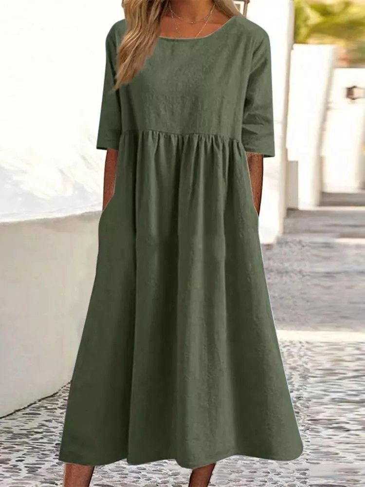 Nowa modna sukienka damska z o – Summer Clothing For Older Women recenzja i cena