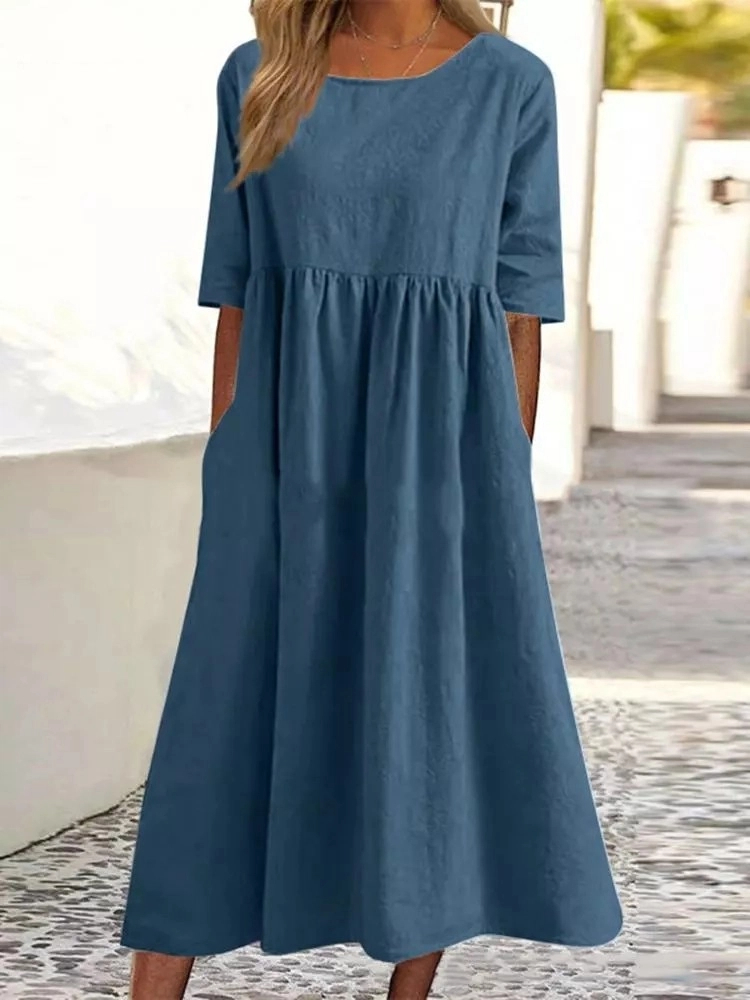 Nowa modna sukienka damska z o – Summer Clothing For Older Women recenzja i cena