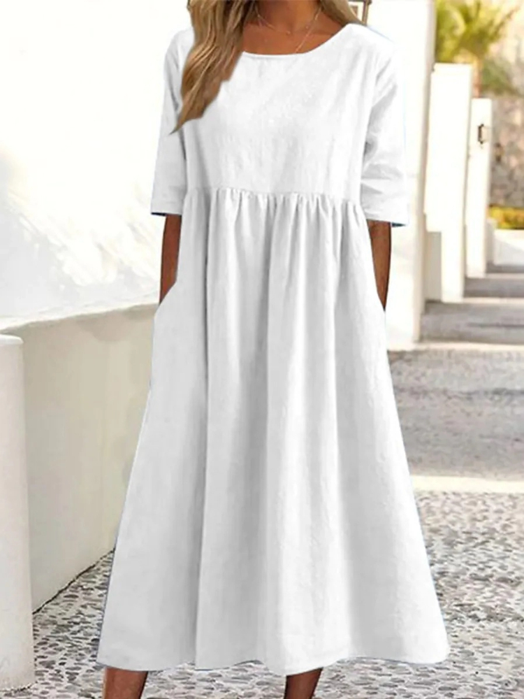 Nowa modna sukienka damska z o – Summer Clothing For Older Women recenzja i cena