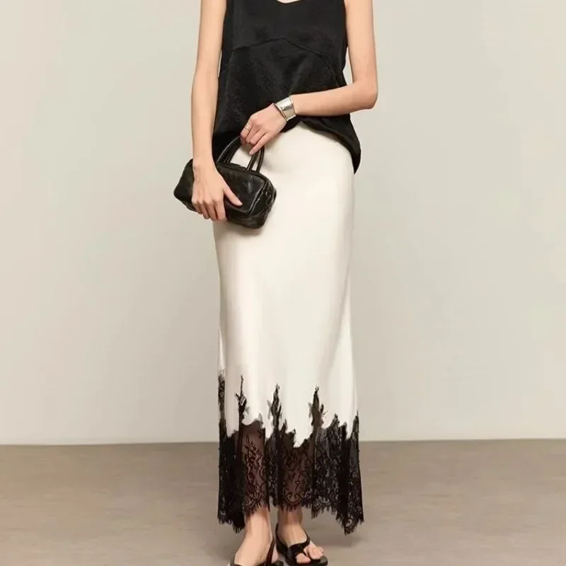 Spódnica midi z koronkowym wyk – Summer Clothing Trends 2025 recenzja i cena