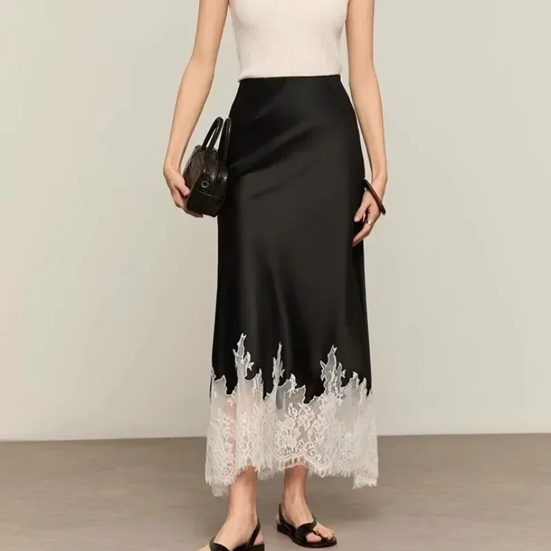 Spódnica midi z koronkowym wyk – Summer Clothing Trends 2025 recenzja i cena