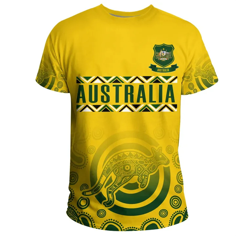 T-shirty z nadrukiem 3D z flag – Summer Clothing Australia recenzja i cena