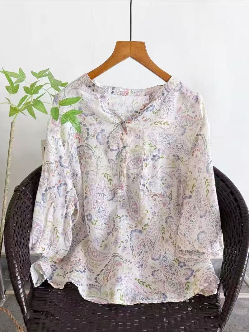 Koszule damskie ze 100% ramii, – Japan Summer Clothing Women recenzja i cena