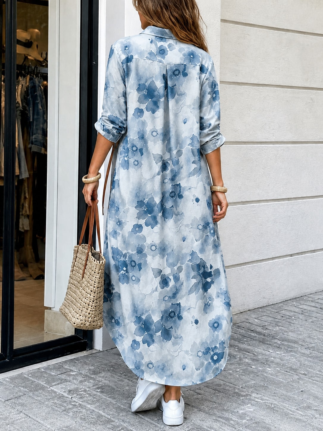 Letnia, luźna sukienka koszulo – Summer Clothing For Older Women recenzja i cena