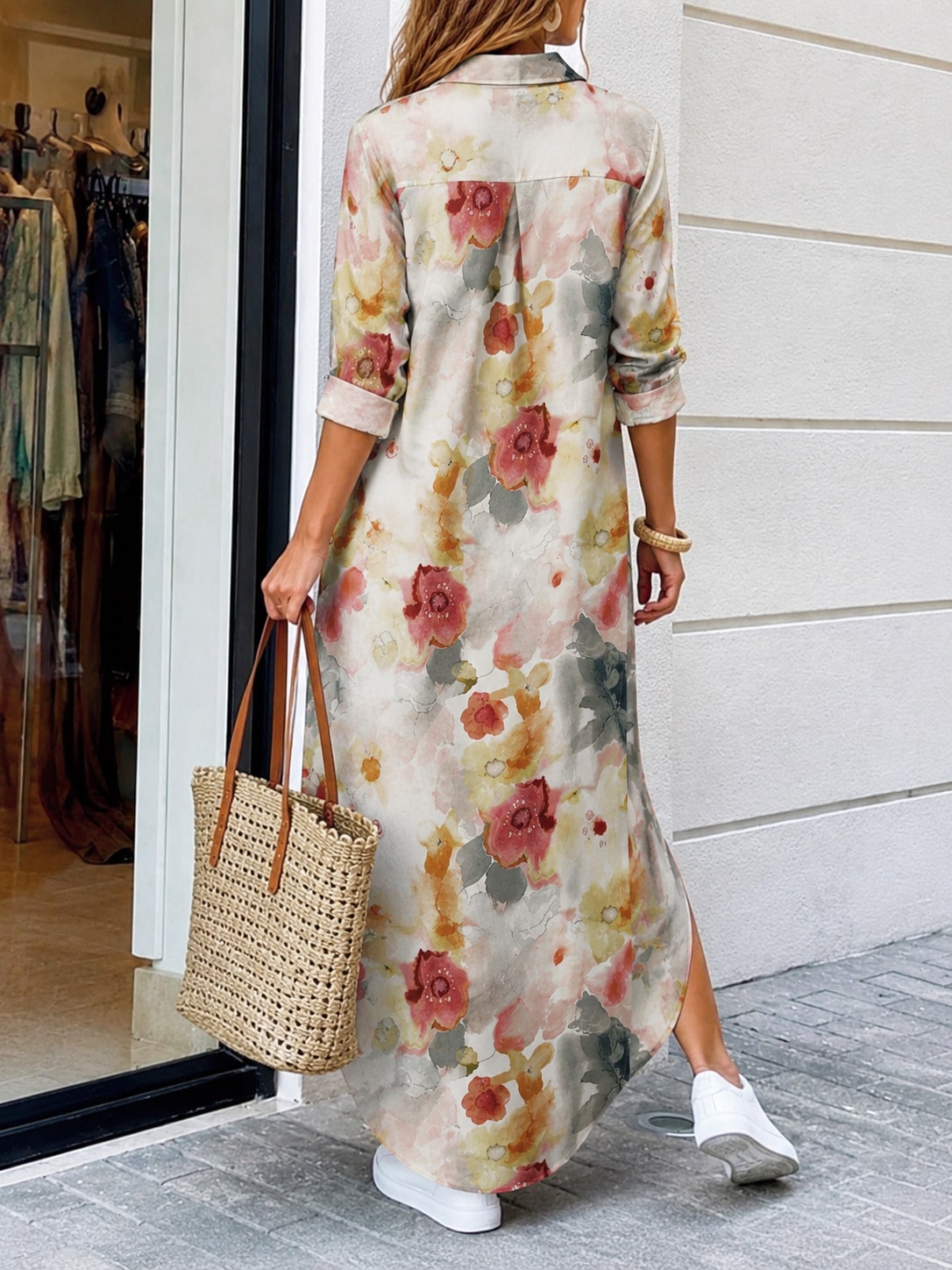 Letnia, luźna sukienka koszulo – Summer Clothing For Older Women recenzja i cena