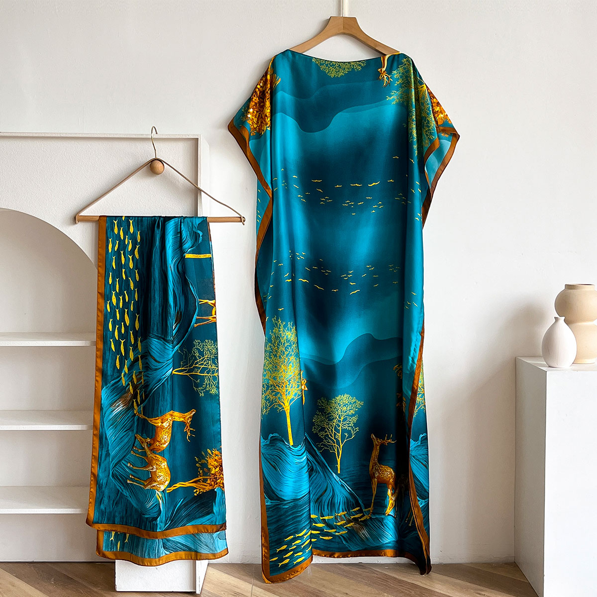 Długi szal damski Dubaj Fashio – Summer Clothing For Older Women recenzja i cena